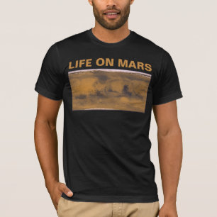 World Map of Mars Red Planet by Satellite  T-Shirt