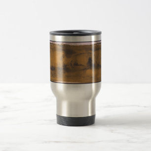 World Map of Mars Red Planet by Satellite Travel Mug