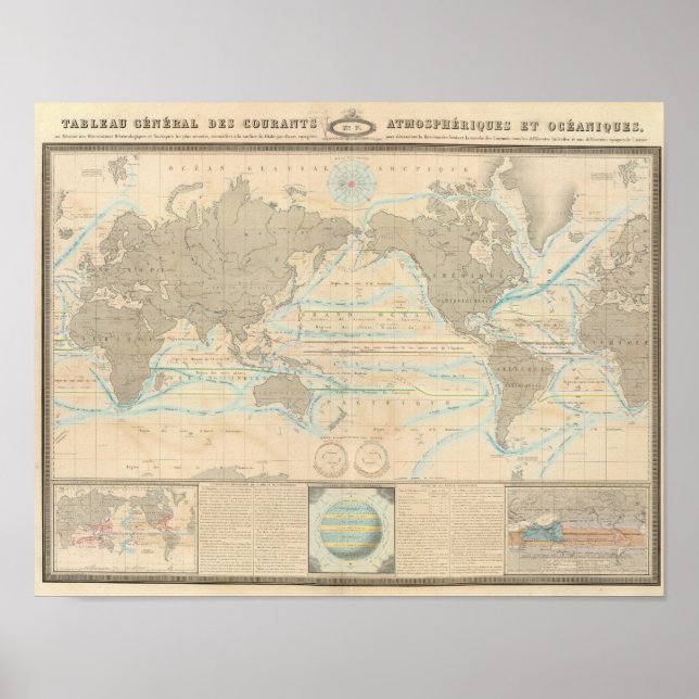 World Map of the Climate Poster (Front)