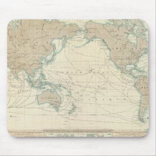 World Map of the Shipping Canals Mouse Pad
