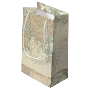 World Map of the Shipping Canals Small Gift Bag