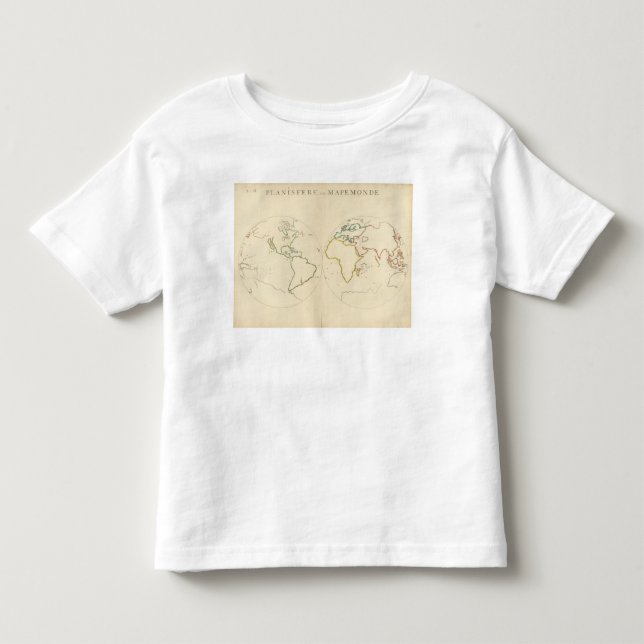 World Map Outline 2 Toddler T-Shirt (Front)