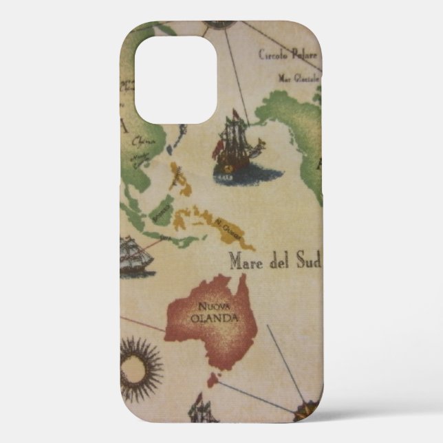 World Map Pacific Case-Mate iPhone Case (Back)