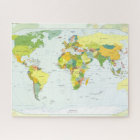World Map Political Atlas Poster: Modern Decor