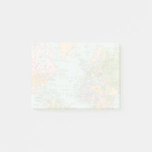 World Map Post-its Post-it Notes