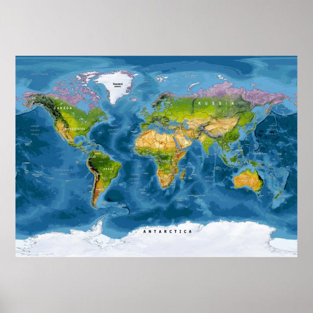 World Map Poster (Front)