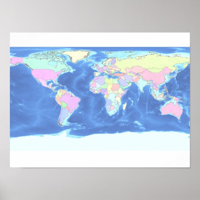 World Map Poster  (Front)