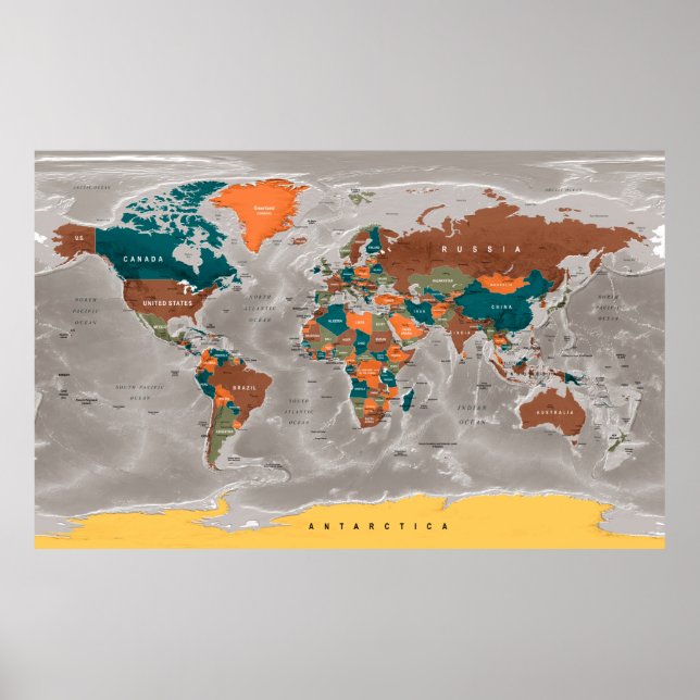 World Map Poster (Front)