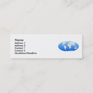 World Map Profile Card