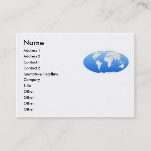 World Map Profile Card