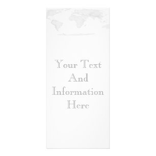 World Map Rack Card