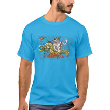 World Map Serpent and Lyre