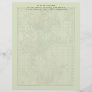 World Map Stationery Custom Letterhead