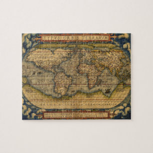 World map Theatrum Orbis Ancient Travel Jigsaw Puzzle