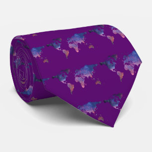 World Map Tie