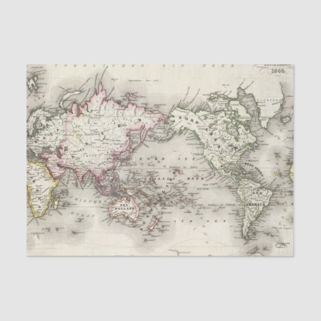 World Map Tissue Paper (Front)