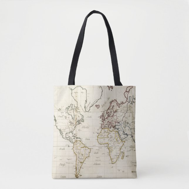 World map tote bag (Front)