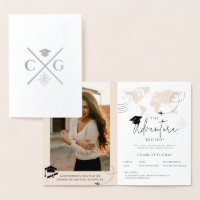 World Map travel adventure begins Graduation