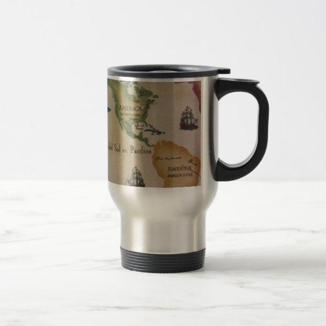 World Map Travel Mug (Right)