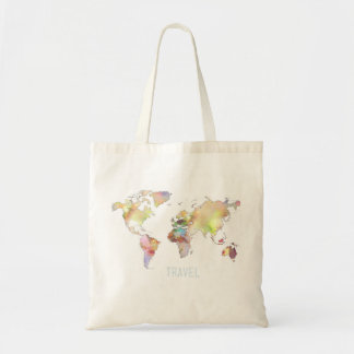 World Map Travel Tote Bag