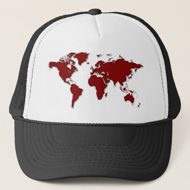 World Map Trucker Hat (Front)