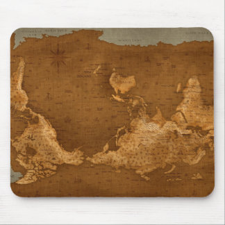 World Map - Upside Down Mouse Pad