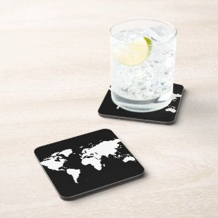 world maps ~ customisable colour coaster