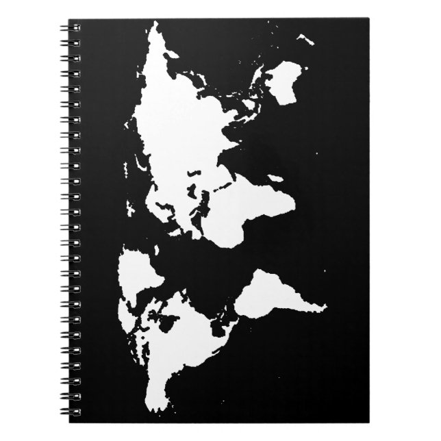world maps ~ customisable colour spiral notebook (Front)
