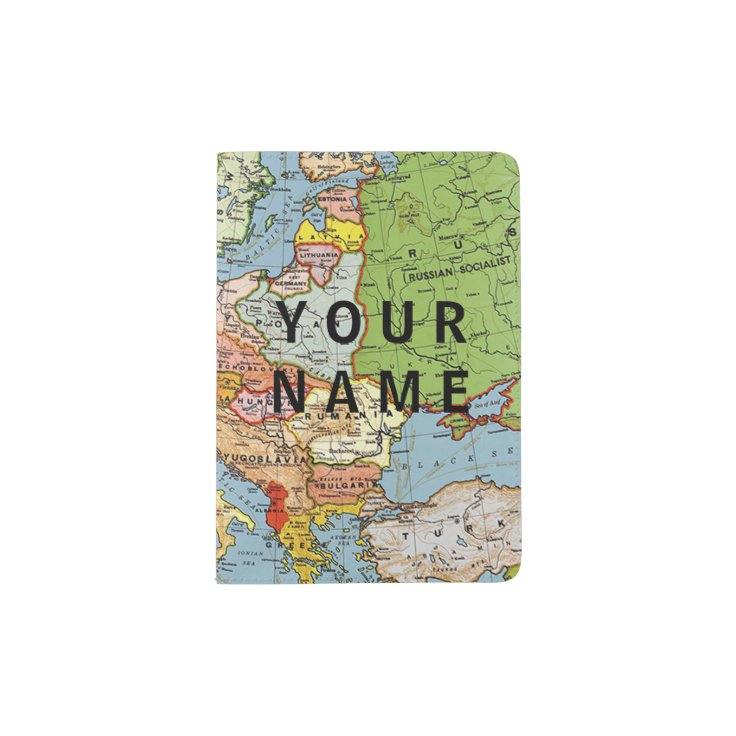 World Maps Personalised Passport Cover Zazzle.co.nz