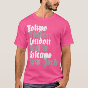 World Marathon Majors Cities T-Shirt