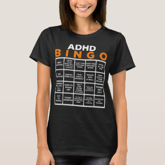 World Mental Health Awareness Day ADHD Bingo Funny T-Shirt