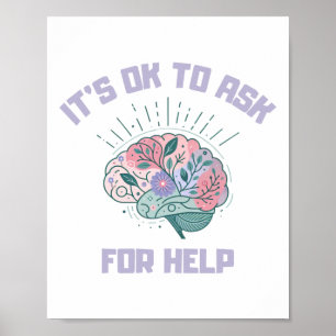 World Mental Health Day It's Ok To Ask For Help St Poster