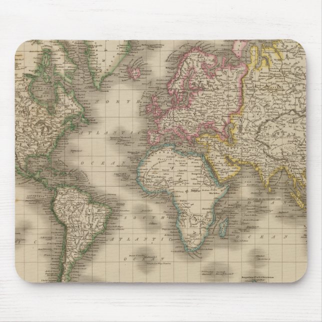 World, Mercator's Projection 2 Mouse Pad (Front)