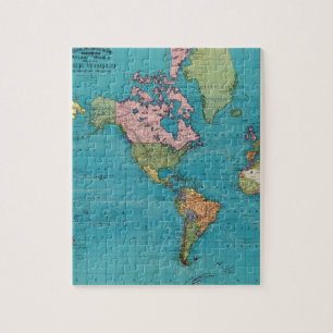 World, Mercator's Projection Jigsaw Puzzle