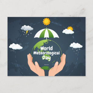World Meteorological Day Holiday Postcard