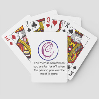 World Must Beautiful Wards Playing Cards