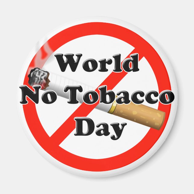 World No Tobacco Day Magnet (Front)