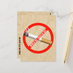 World No Tobacco Day Postcard