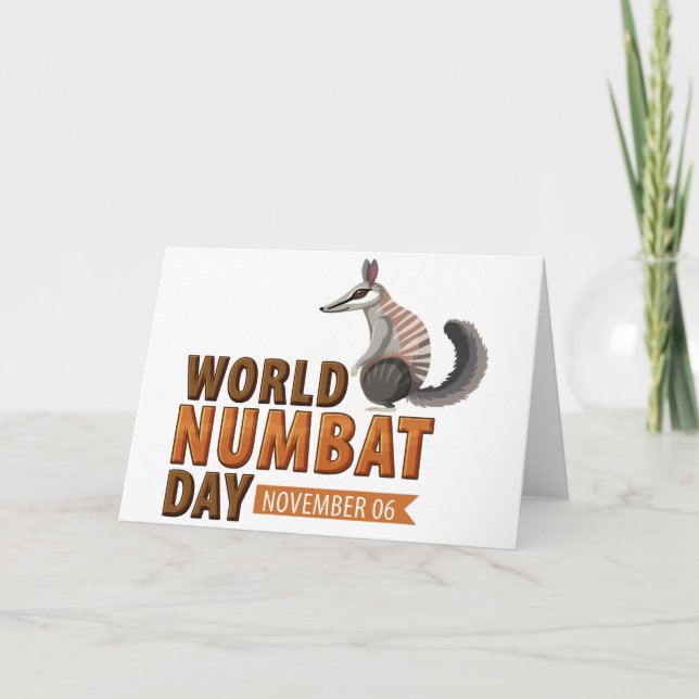World Numbat Day Card (Front)