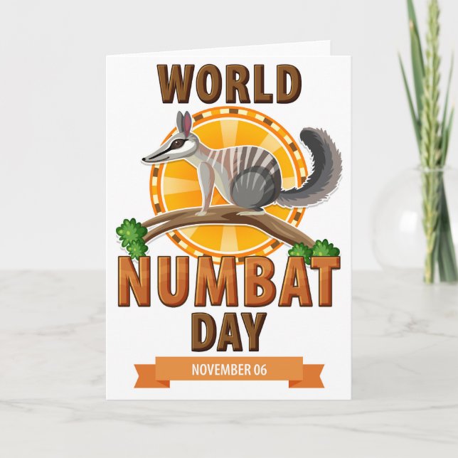 World Numbat Day Card (Front)