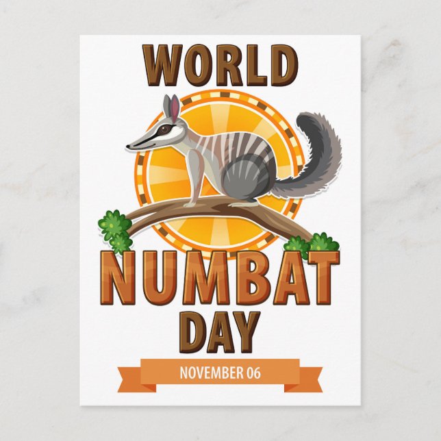 World Numbat Day Postcard (Front)