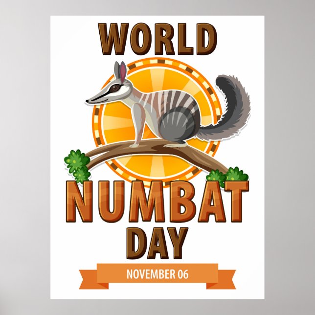 World Numbat Day Poster (Front)