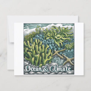 World Oceans Day - Coral Reef and Climate Postcard