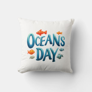 World Oceans Day -Oceans Day Celebration with Fish Cushion