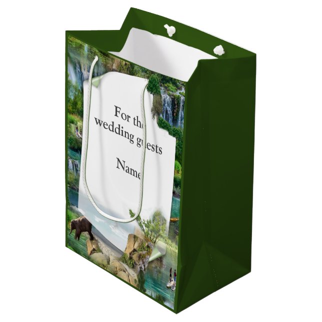 World Oceans & Rivers, Lakes & Sport Activities Medium Gift Bag (Front Angled)