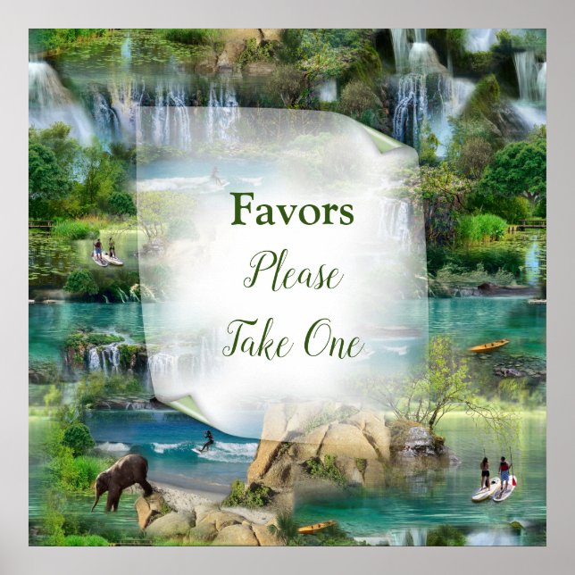 World Oceans & Rivers, Lakes & Sport Activities Poster (Front)