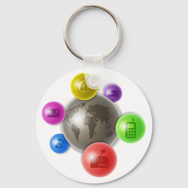 World of Communication Key Ring (Front)