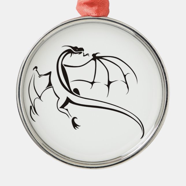World of Dragon Metal Tree Decoration (Front)