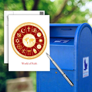 World of Faith Postcard