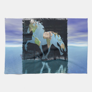 World of Icelandic Horses Tea Towel